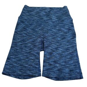 Outdoor Voices size medium Freeform blue space dye look biker shorts sz X-small.